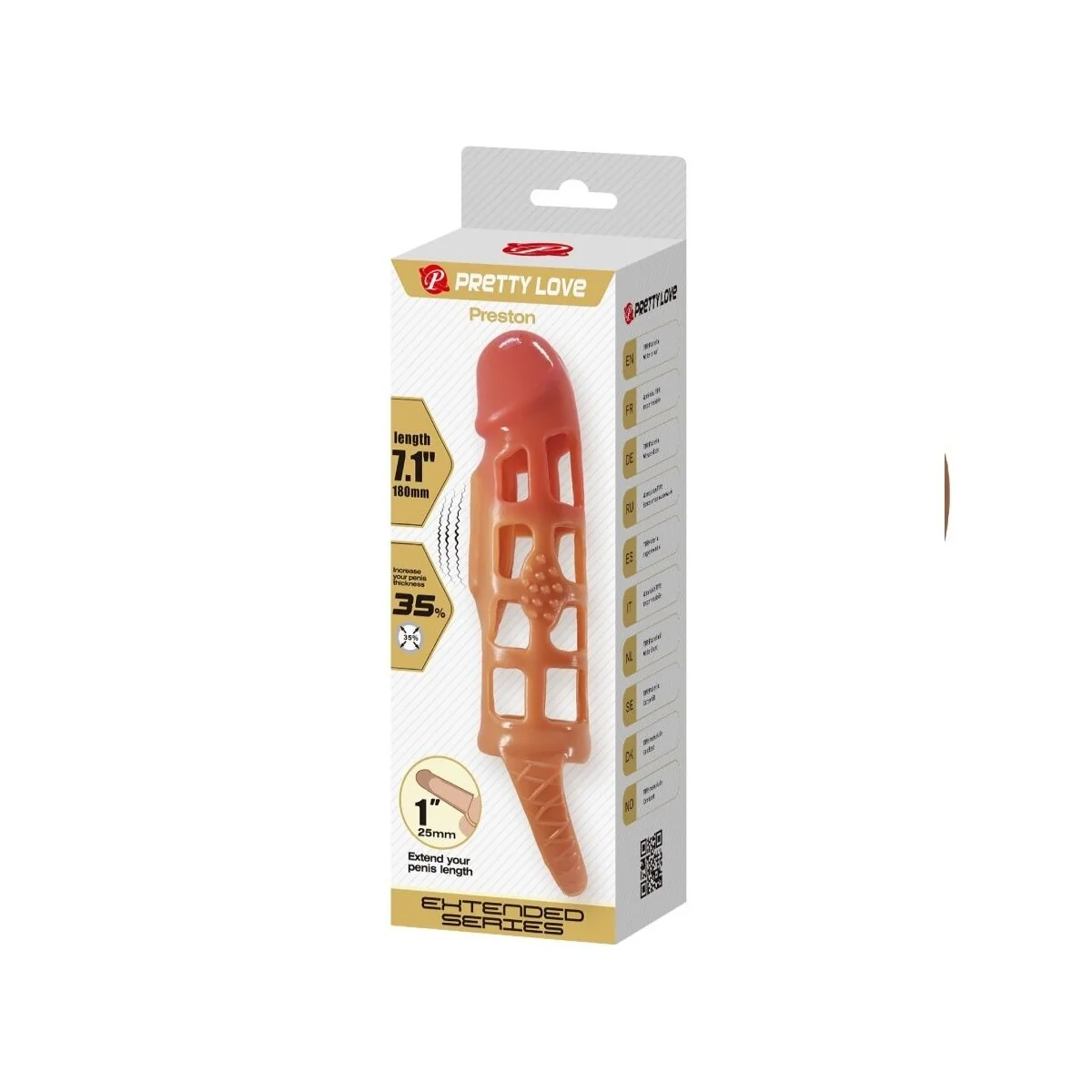 Preston Vibrierende Penishülle 18 cm von Pretty Love kaufen | Fesselliebe