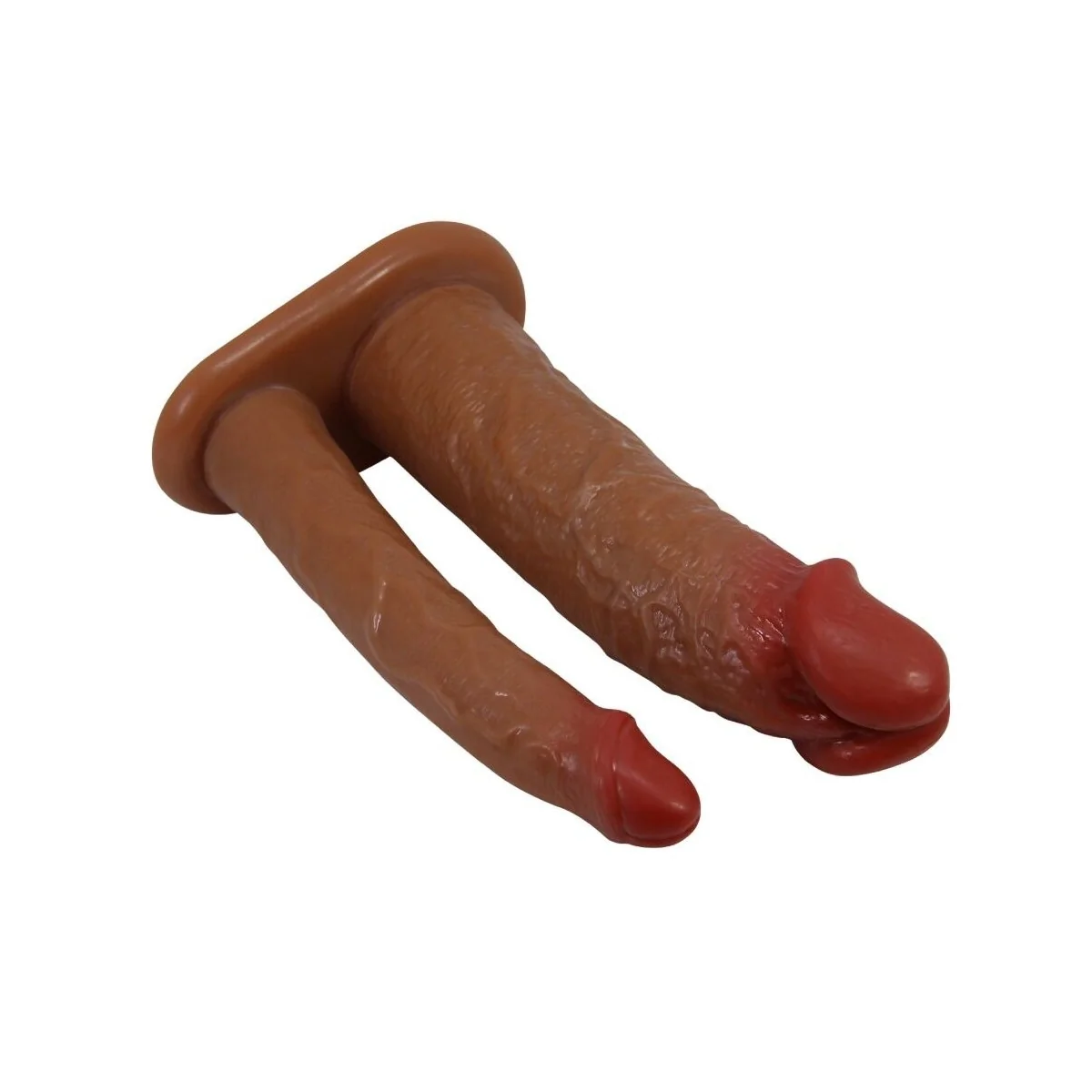 Yairon Doppelte Penishülle mit 4 cm Verlängerung Mulatte von Pretty Love kaufen | Fesselliebe