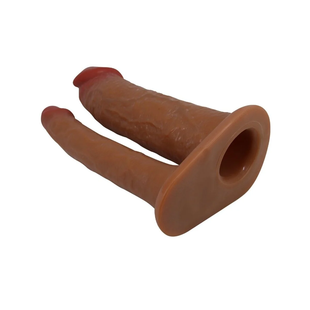 Yairon Doppelte Penishülle mit 4 cm Verlängerung Mulatte von Pretty Love kaufen | Fesselliebe