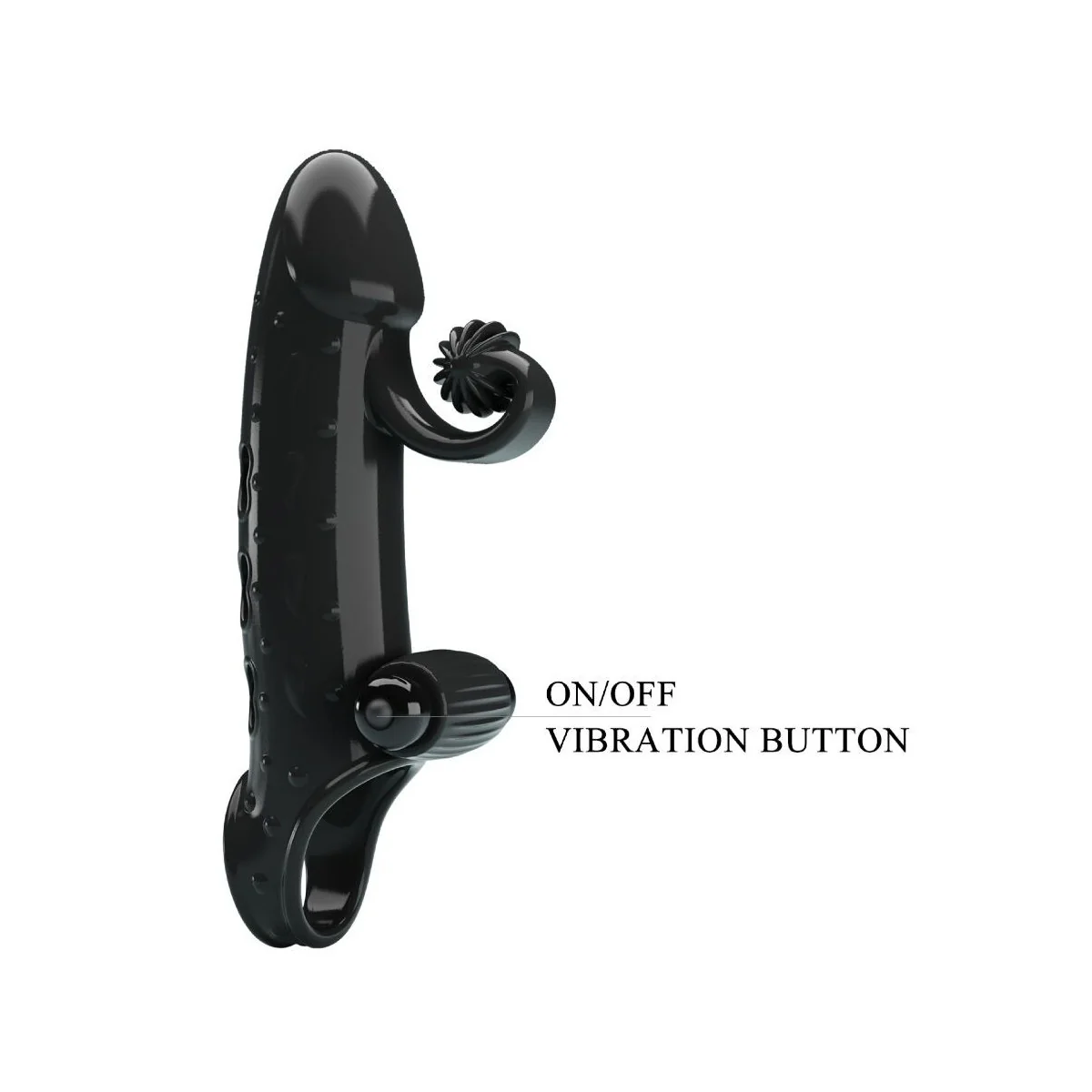 Vibrierende Penishülle Schwarz von Romance kaufen | Fesselliebe