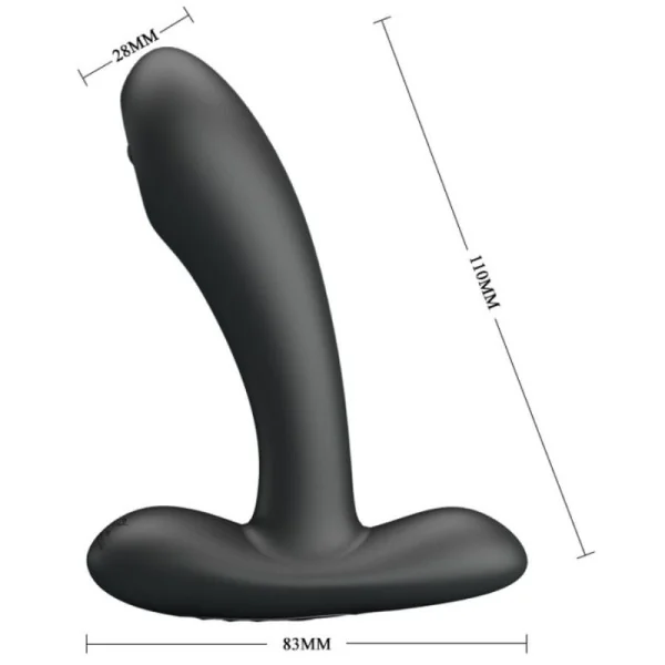 Remington Anal- und Vaginal-Vibrationsmassager Schwarz von Pretty Love kaufen | Fesselliebe