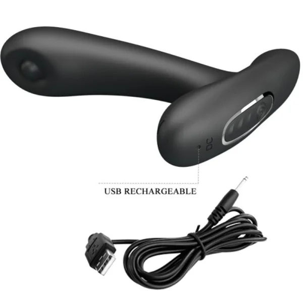 Remington Anal- und Vaginal-Vibrationsmassager Schwarz von Pretty Love kaufen | Fesselliebe