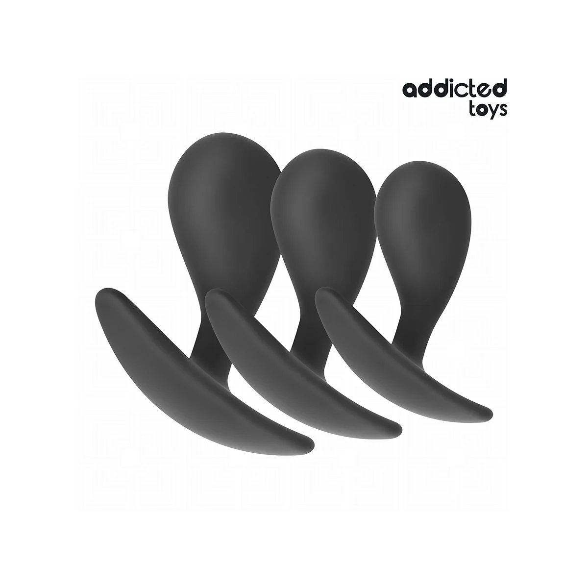 3ER-SET ANALPLUG MODELL 3 VON ADDICTED TOYS