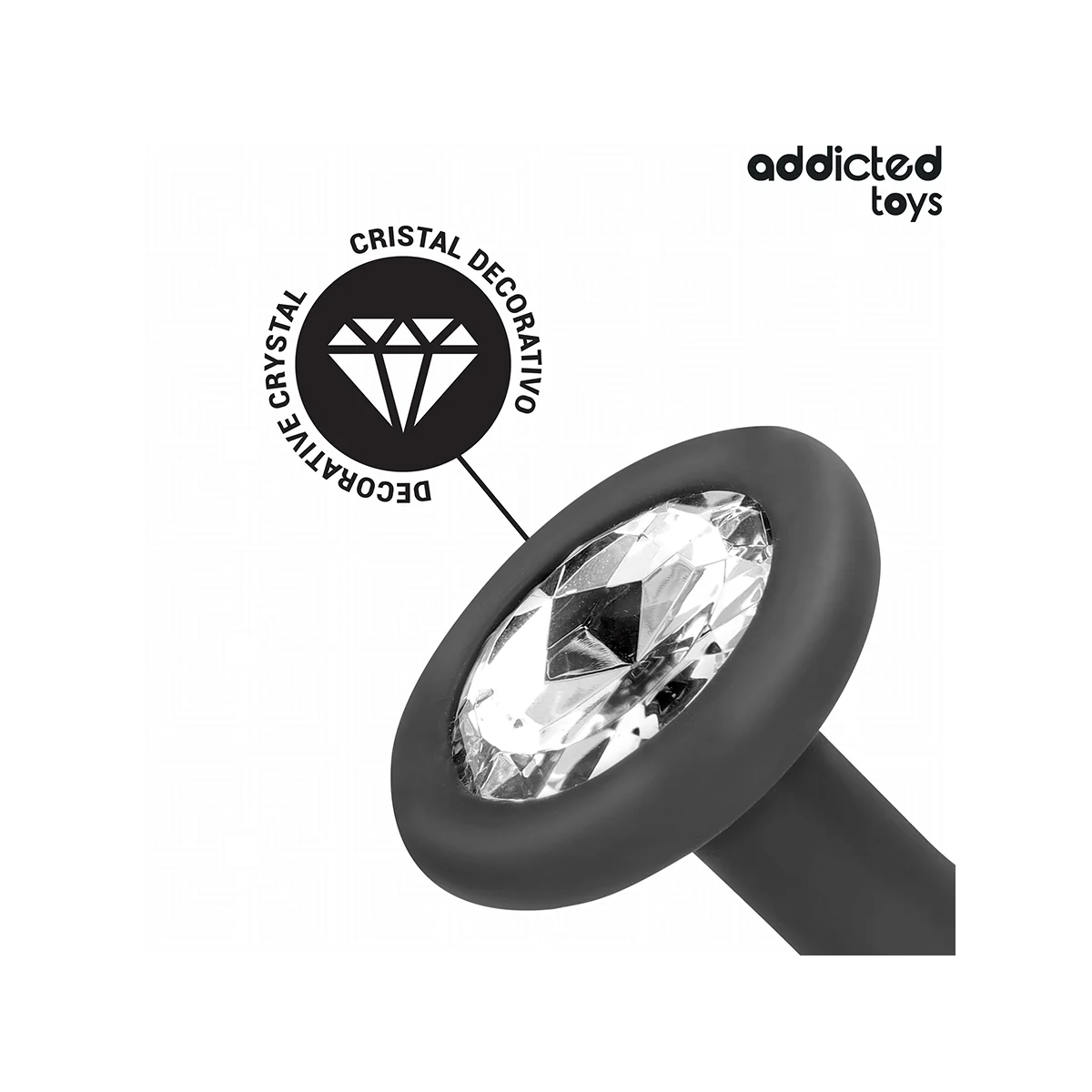 3ER-SET ANALPLUG MIT JUWEL VON ADDICTED TOYS