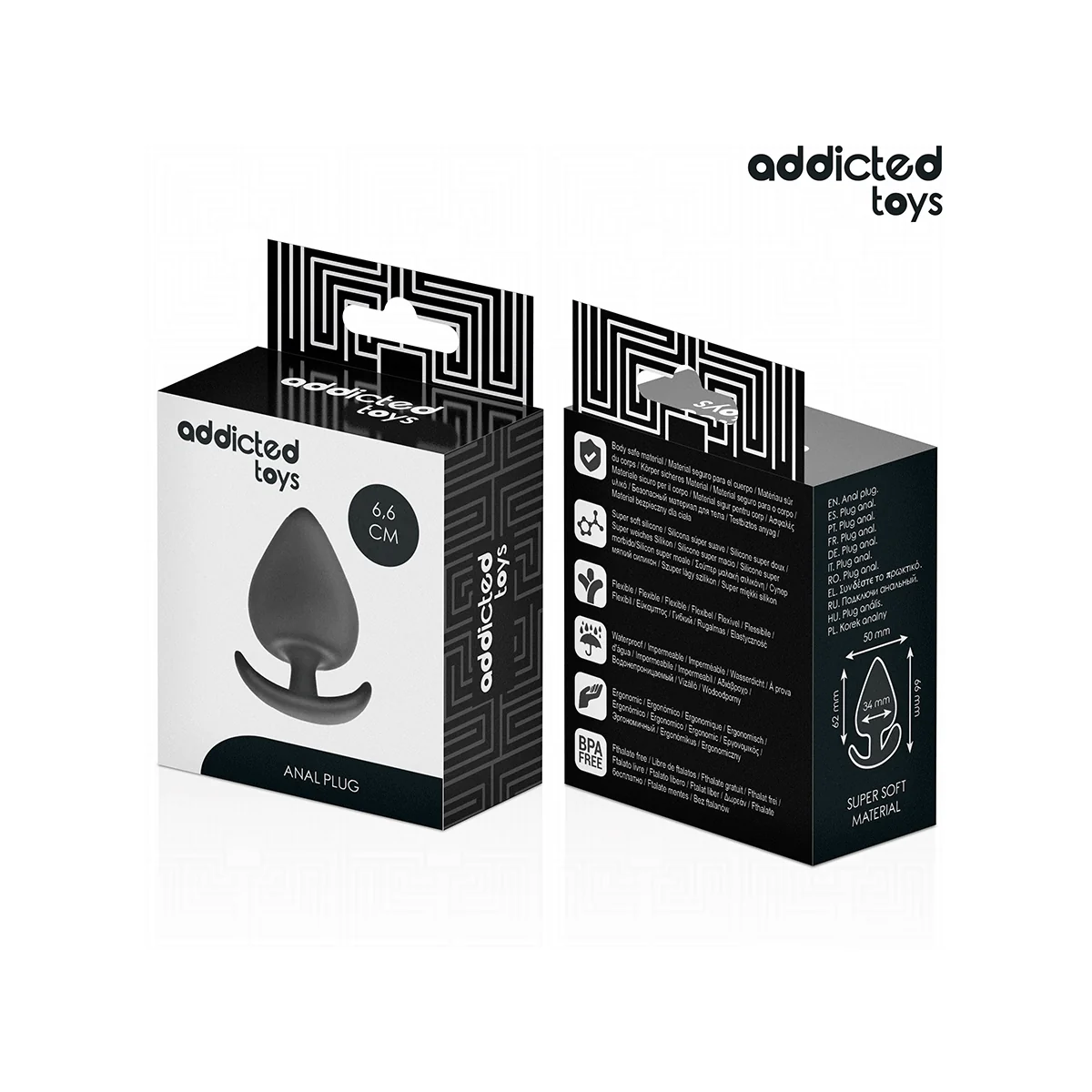 ANALPLUG GRÖSSE M 6,6 CM VON ADDICTED TOYS