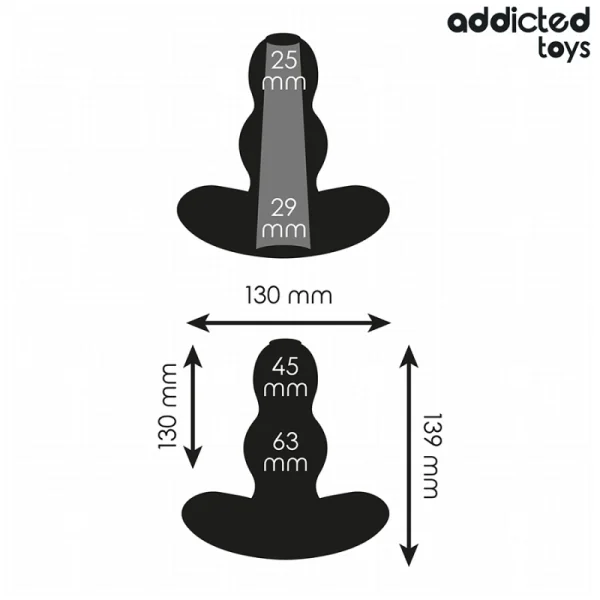 HOHL ANAL PLUG GRÖSSE XL 13,9 CM VON ADDICTED TOYS