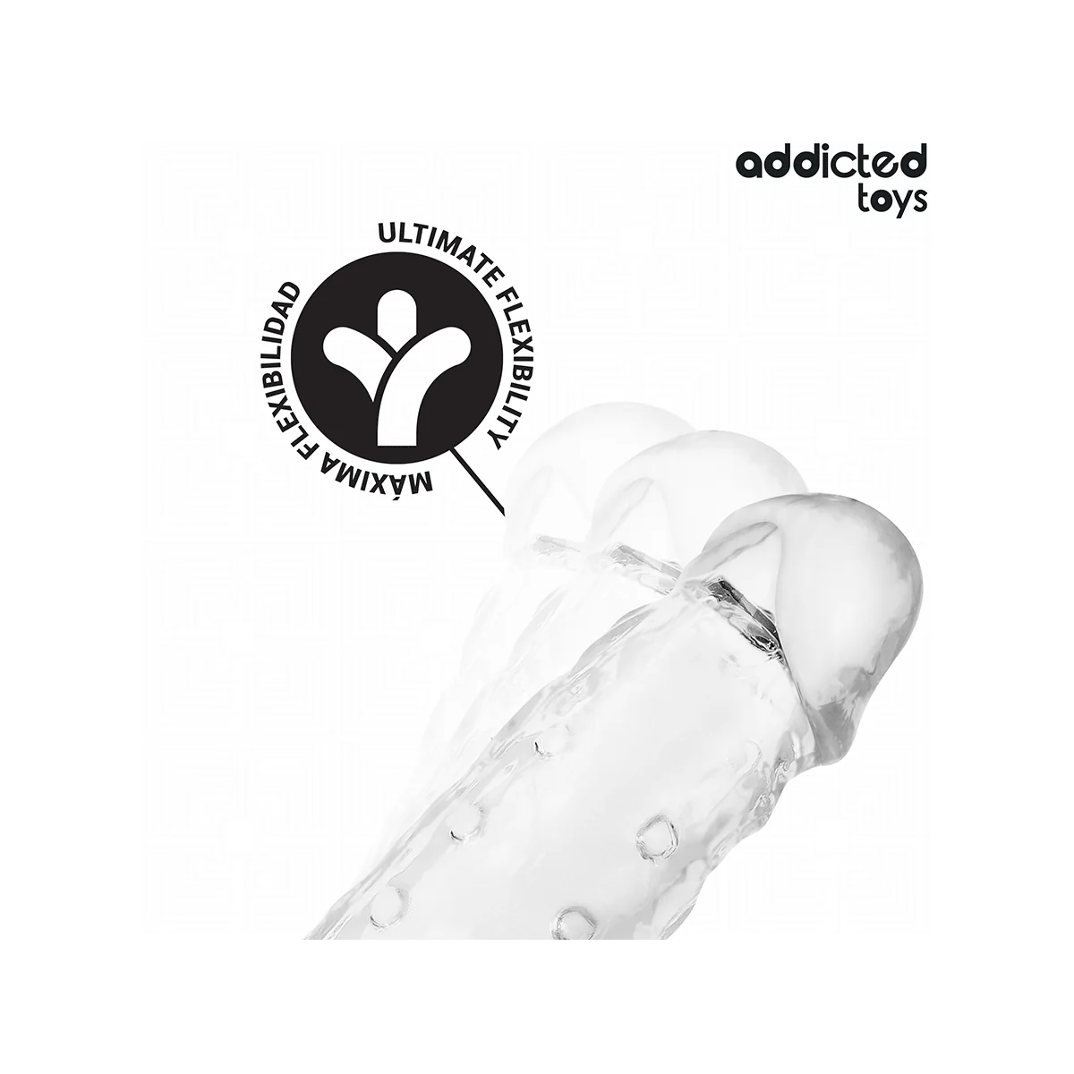 TRANSPARENTE PENISVERLÄNGERUNG GRÖSSE S 23 CM VON ADDICTED TOYS