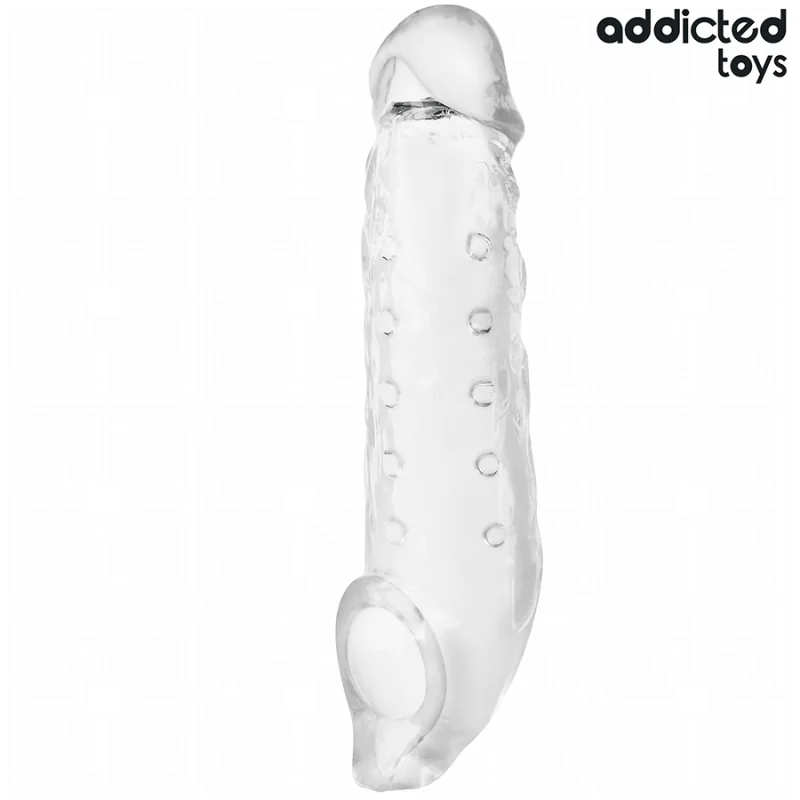 TRANSPARENTE PENISHÜLSE GRÖSSE M 27 CM VON ADDICTED TOYS 2