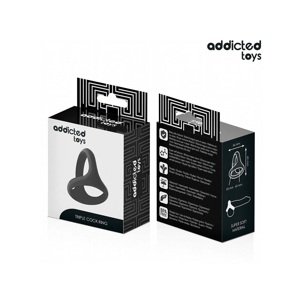 DICKER DREIFACH-PENISRING VON ADDICTED TOYS