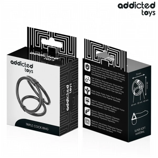 DREIFACH-PENISRING VON ADDICTED TOYS