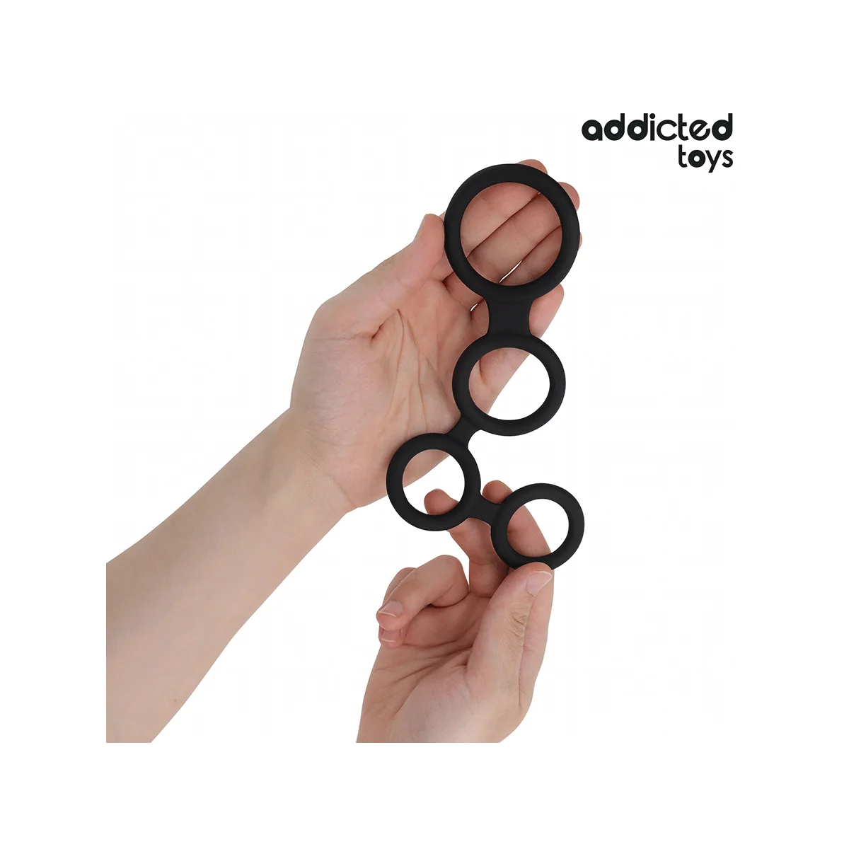 PENISRING MIT TEILERN FÜR HODEN VON ADDICTED TOYS