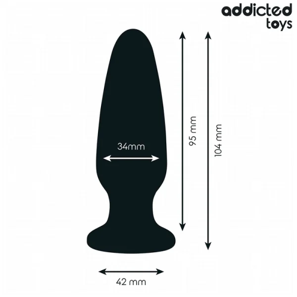 ANAL PLUG MIT JUWEL GRÖSSE M 10,4 CM VON ADDICTED TOYS