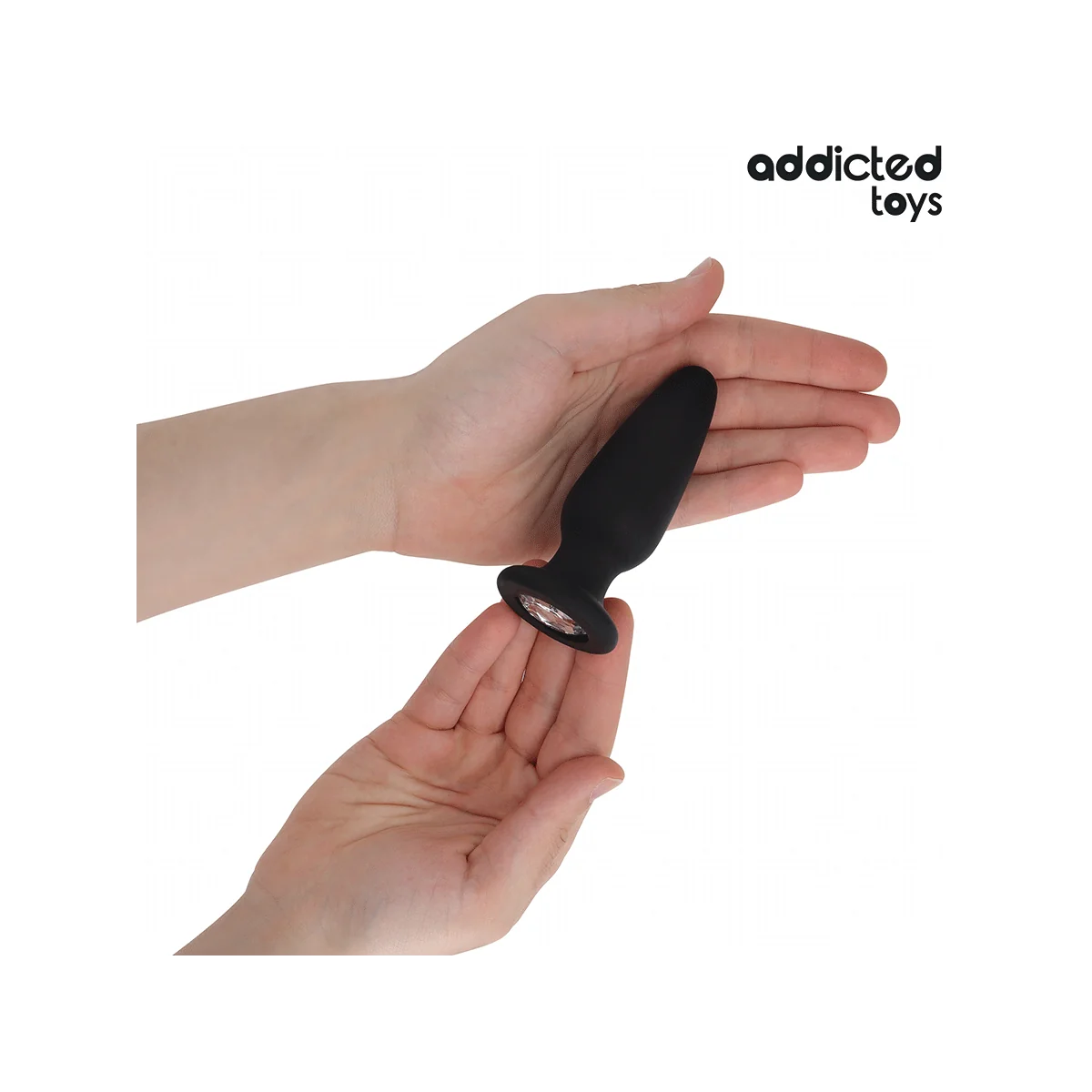 ANAL PLUG MIT JUWEL GRÖSSE M 10,4 CM VON ADDICTED TOYS