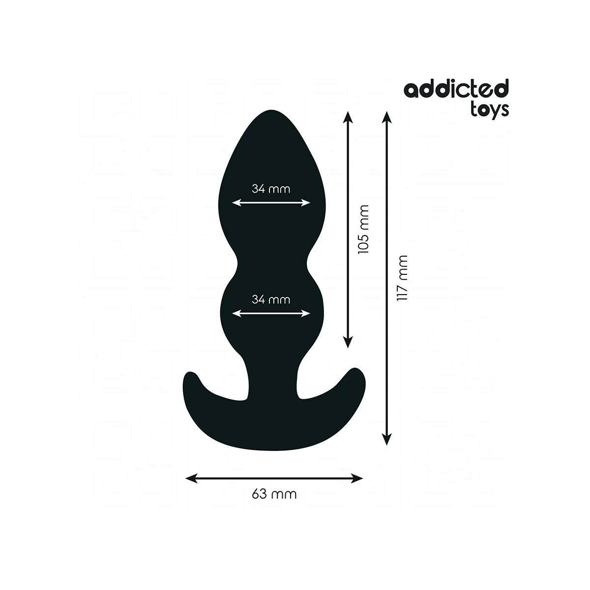 ANALPLUG GRÖSSE L 11,7 CM VON ADDICTED TOYS