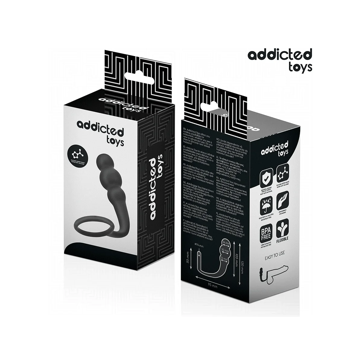 ANALPLUG MIT RING MODELL 1 VON ADDICTED TOYS