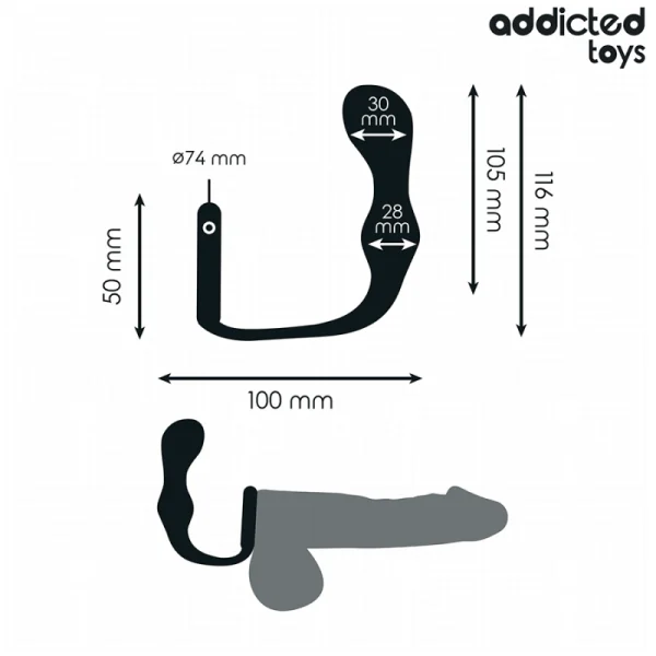 ANALPLUG MIT RING MODELL 3 VON ADDICTED TOYS