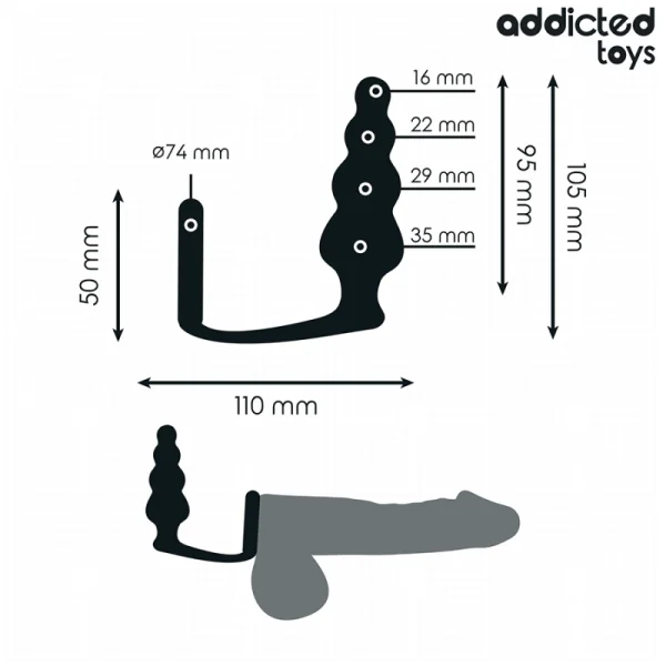 ANALPLUG MIT RING MODELL 5 VON ADDICTED TOYS