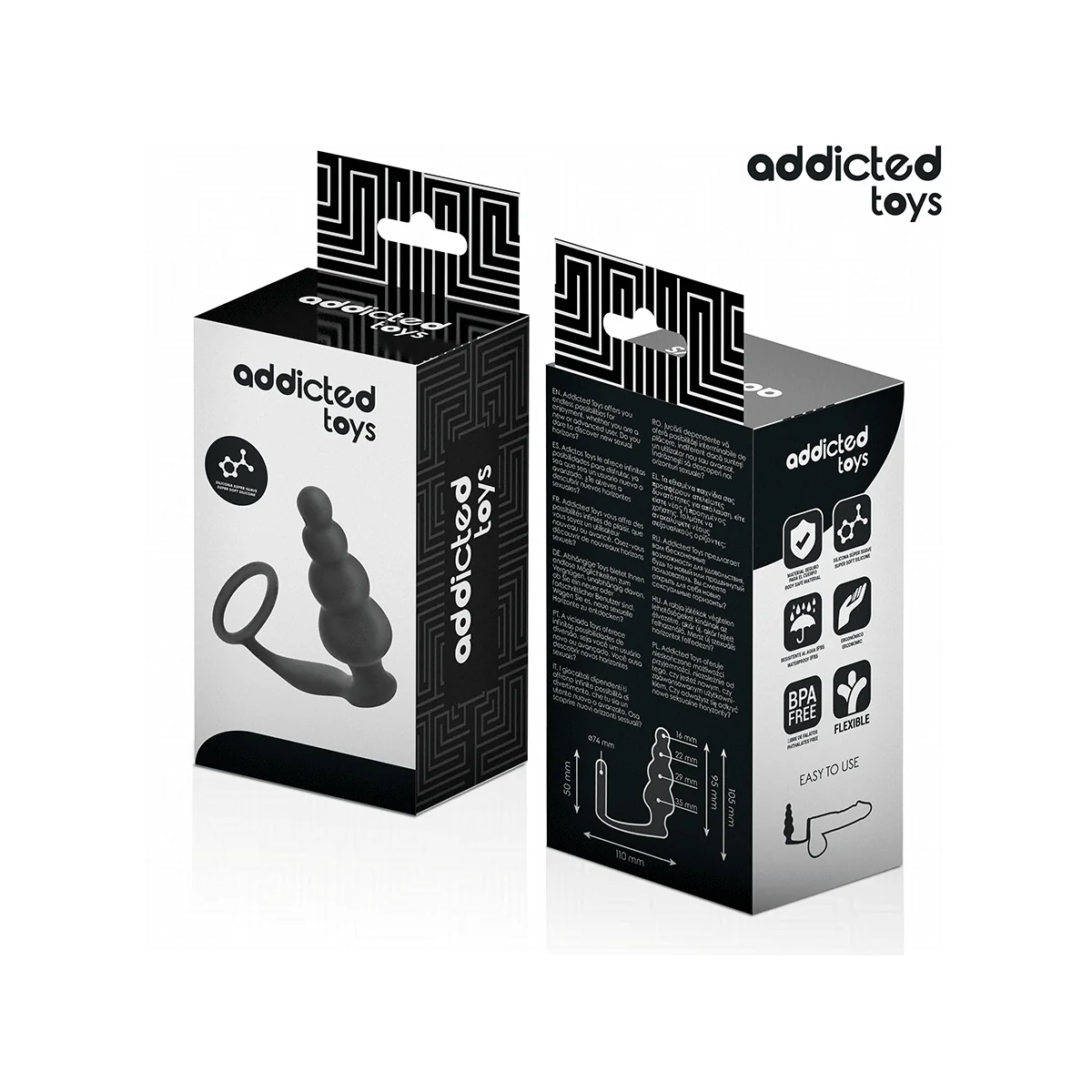 ANALPLUG MIT RING MODELL 5 VON ADDICTED TOYS