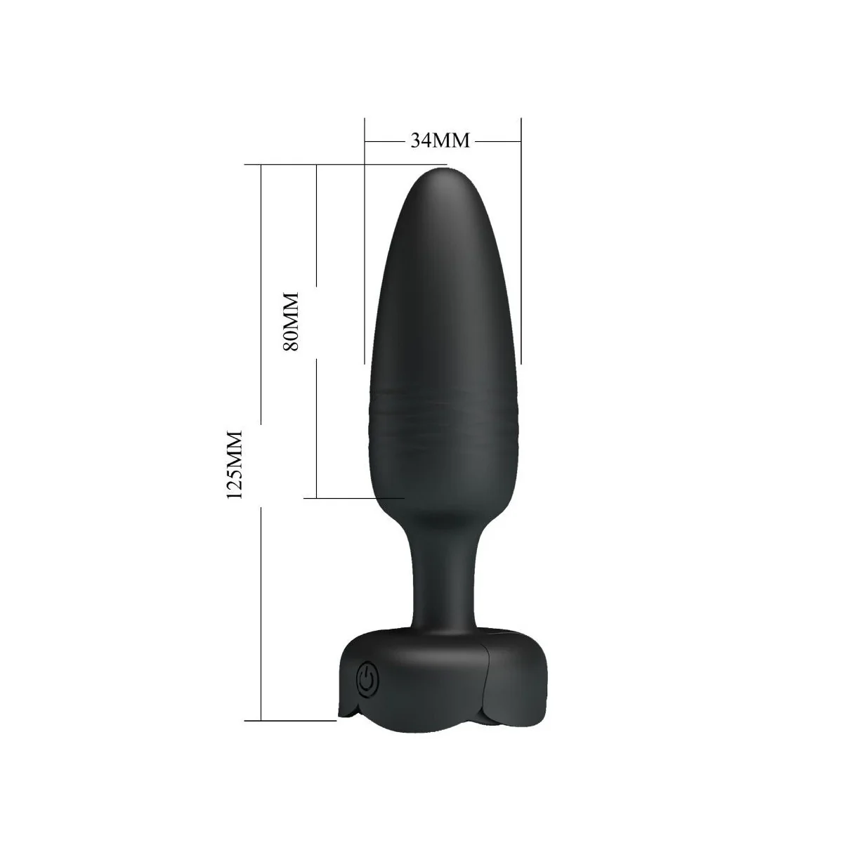 TARION ANAL PLUG MIT LED LICHT SCHWARZ 12,5 CM VON PRETTY LOVE