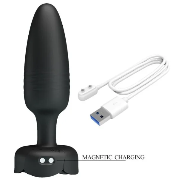 TARION ANAL PLUG MIT LED LICHT SCHWARZ 12,5 CM VON PRETTY LOVE