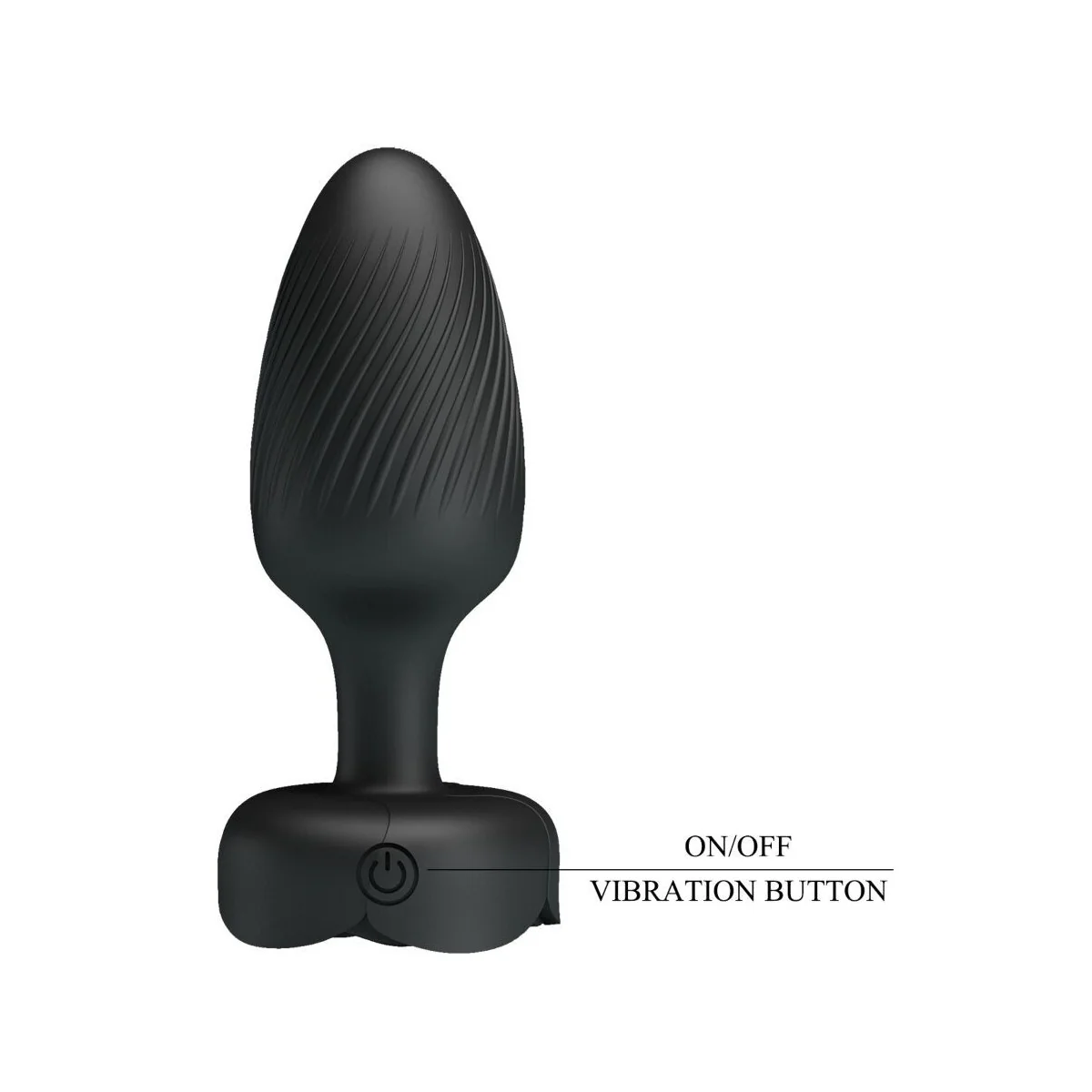 OSBORN ANAL PLUG MIT LED LICHT SCHWARZ 9,8 CM VON PRETTY LOVE
