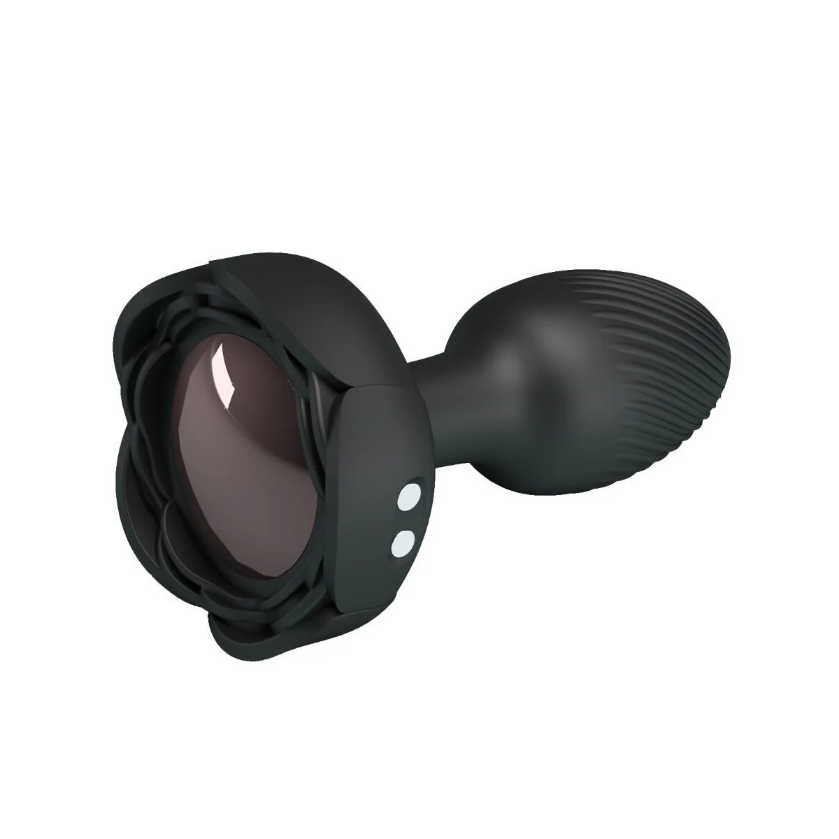 OLMAN ANAL PLUG MIT LED LICHT SCHWARZ 8,8 CM VON PRETTY LOVE