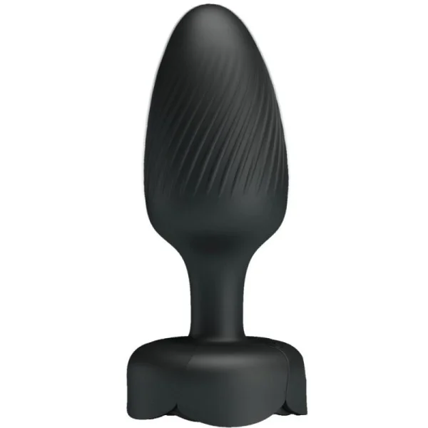 OLMAN ANAL PLUG MIT LED LICHT SCHWARZ 8,8 CM VON PRETTY LOVE