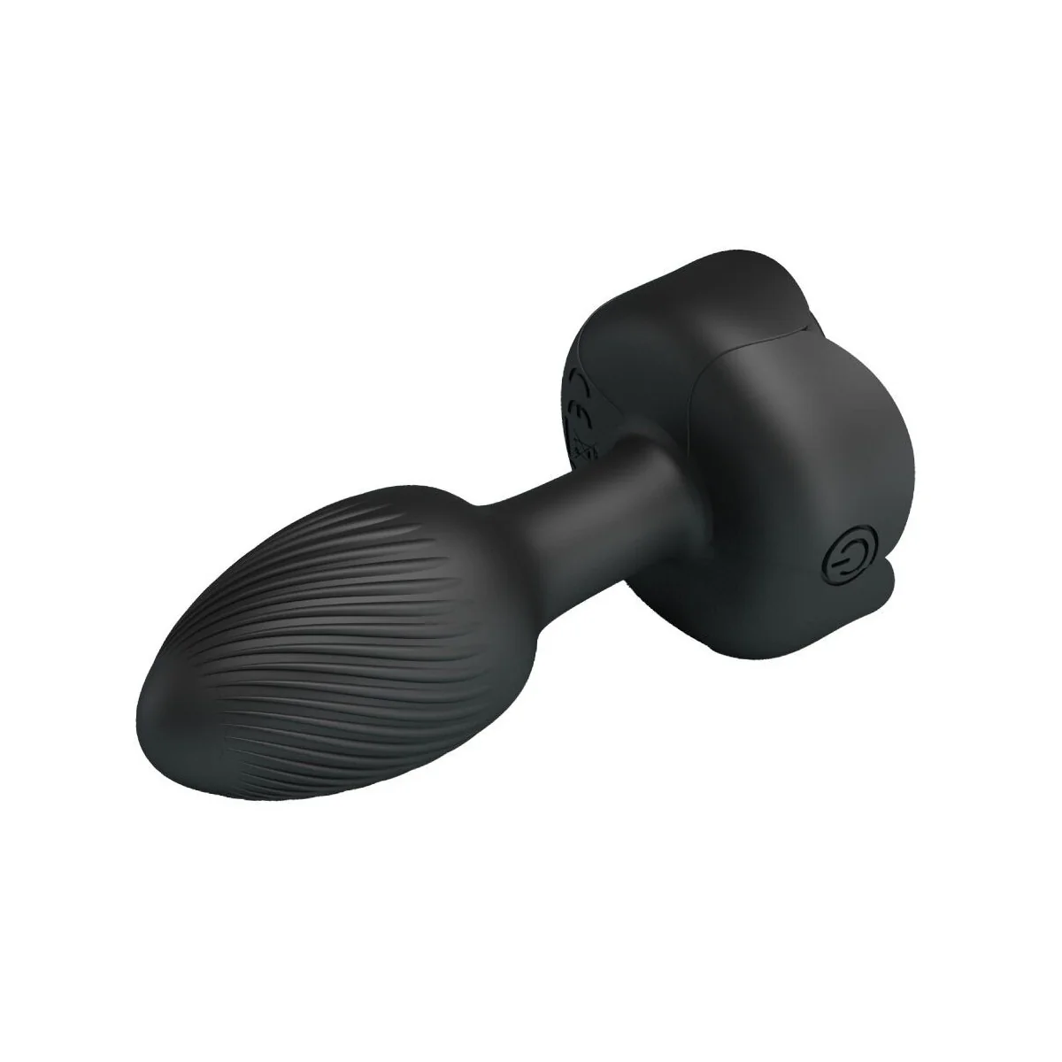 OLMAN ANAL PLUG MIT LED LICHT SCHWARZ 8,8 CM VON PRETTY LOVE