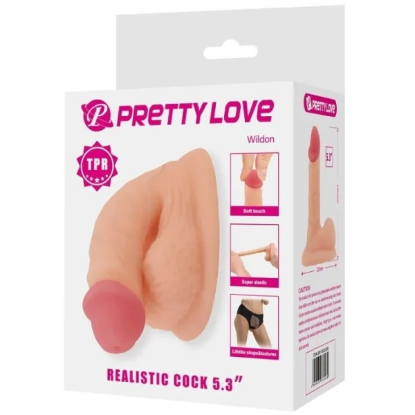 WILDON ULTRA REALISTISCHER UND ELASTISCHER DILDO 10 CM NATUR VON PRETTY LOVE