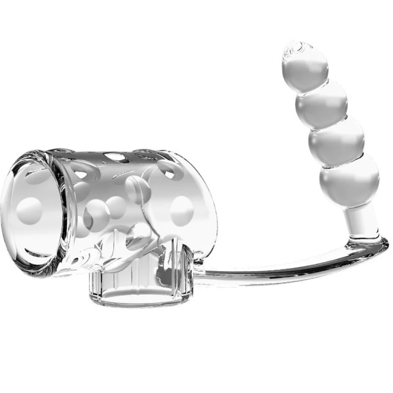 PENISHÜLLE MIT ANAL-PLUG TRANSPARENT VON PRETTY LOVE MALE 2