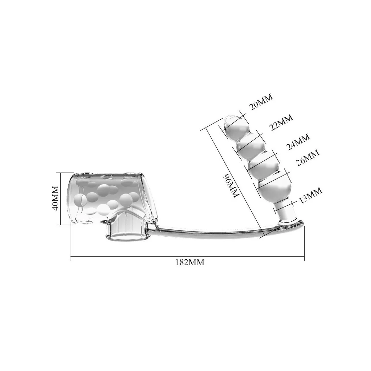 PENISHÜLLE MIT ANAL-PLUG TRANSPARENT VON PRETTY LOVE MALE