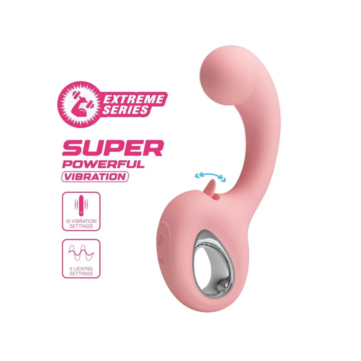 ERYNNYES G-SPOT VIBRATOR + KLITORIS-STIMULATOR 10 VIBRATIONEN ROSA VON PRETTY LOVE SMART