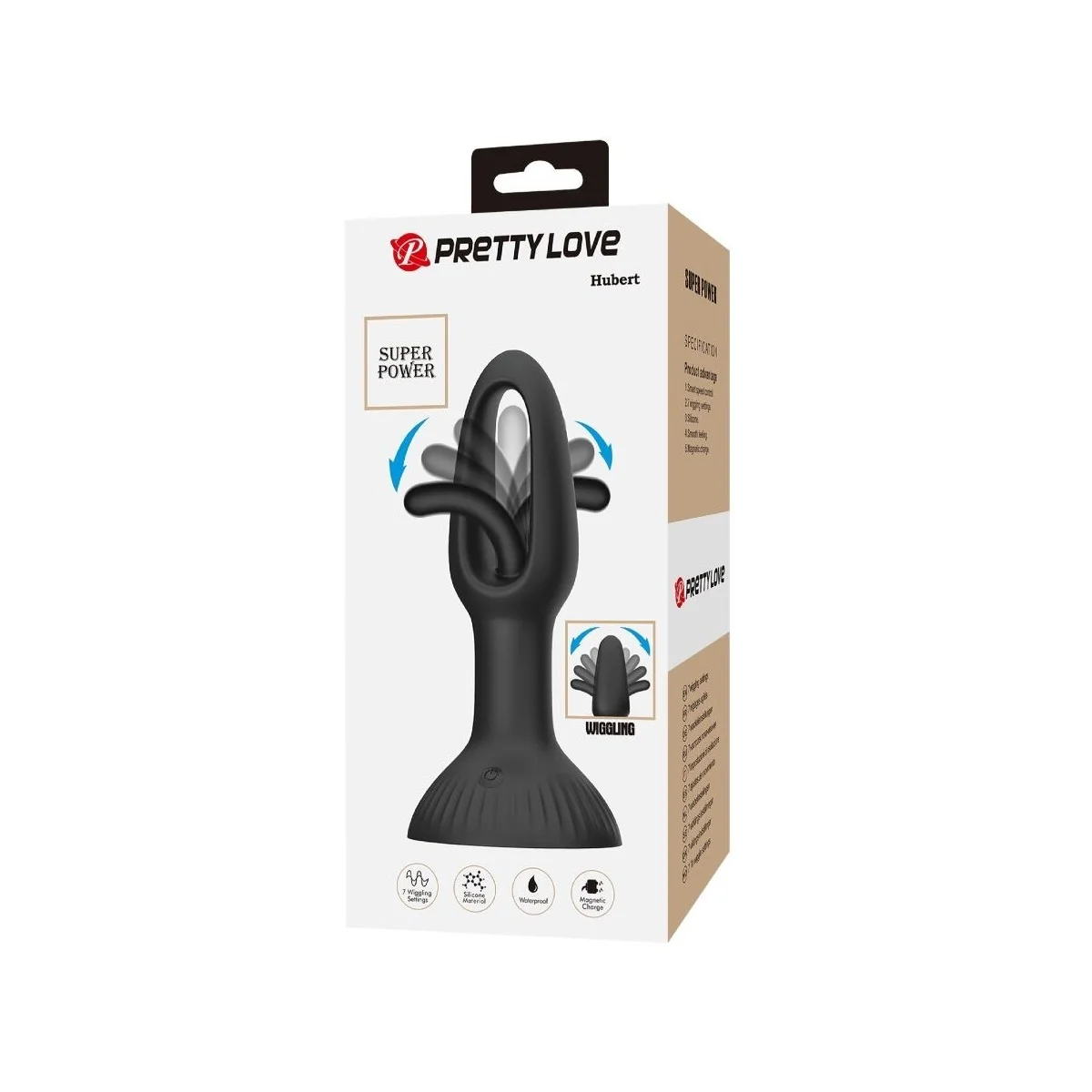 HUBERT ANAL PLUG MIT 7 VIBRATIONSMODI VON PRETTY LOVE