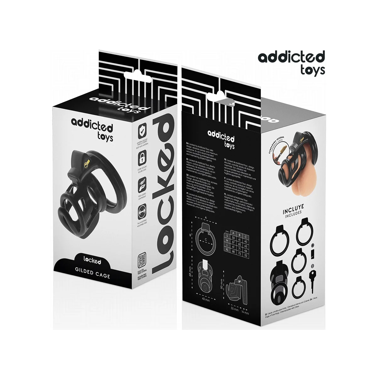 GILDEN CAGE PENISKÄFIG 8,5 CM VON ADDICTED TOYS LOCKED