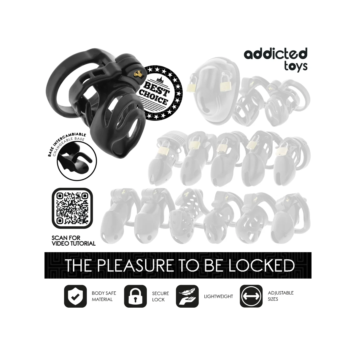 ETERNAL LOCK PENISKÄFIG 9 CM VON ADDICTED TOYS LOCKED