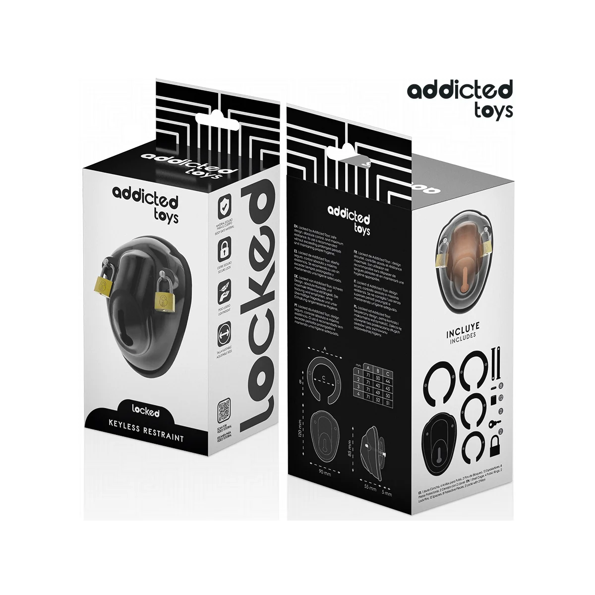 SCHLÜSSELLOSER PENISKÄFIG 11,5 CM VON ADDICTED TOYS LOCKED