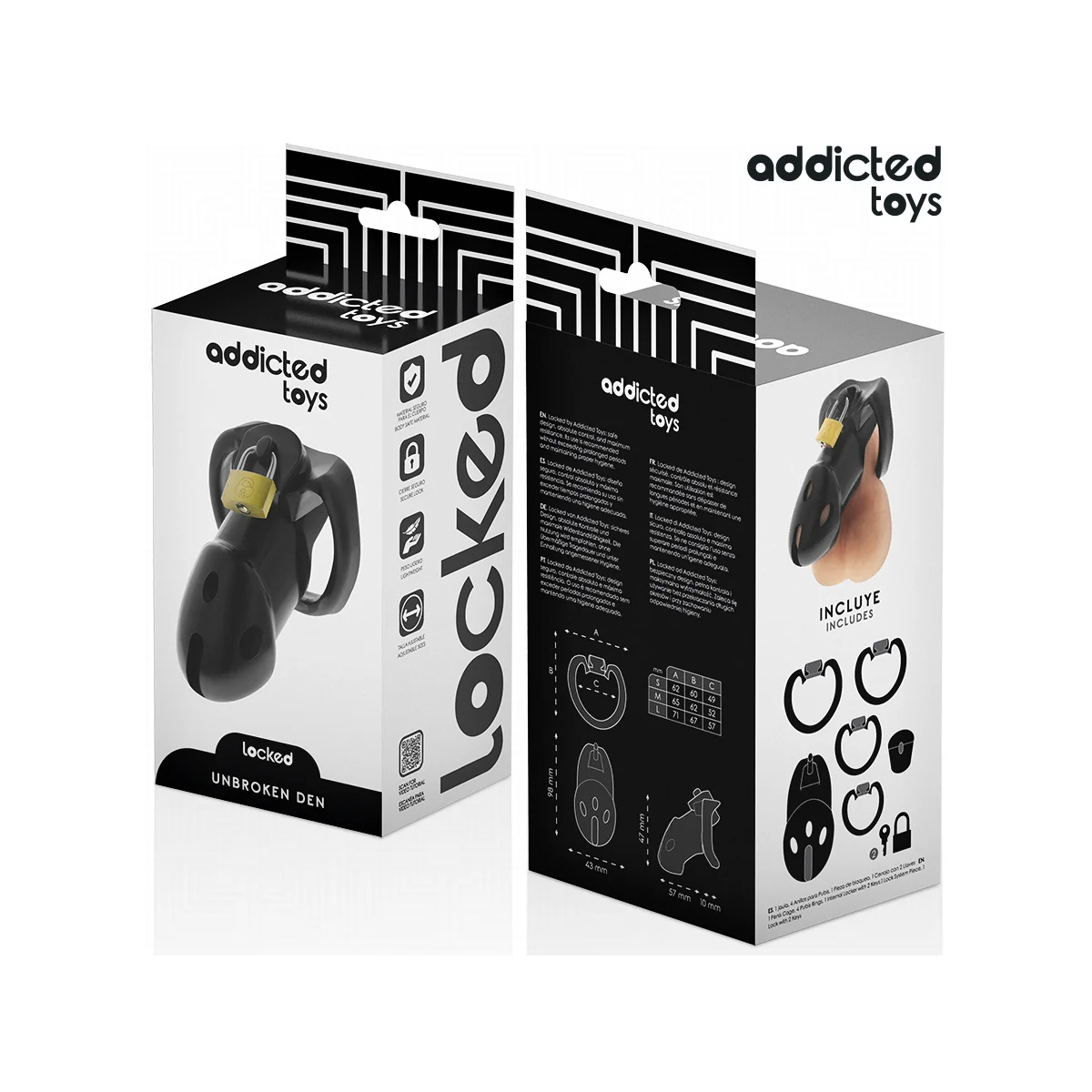 UNBROKEN DEN PENISKÄFIG 9,8 CM VON ADDICTED TOYS LOCKED