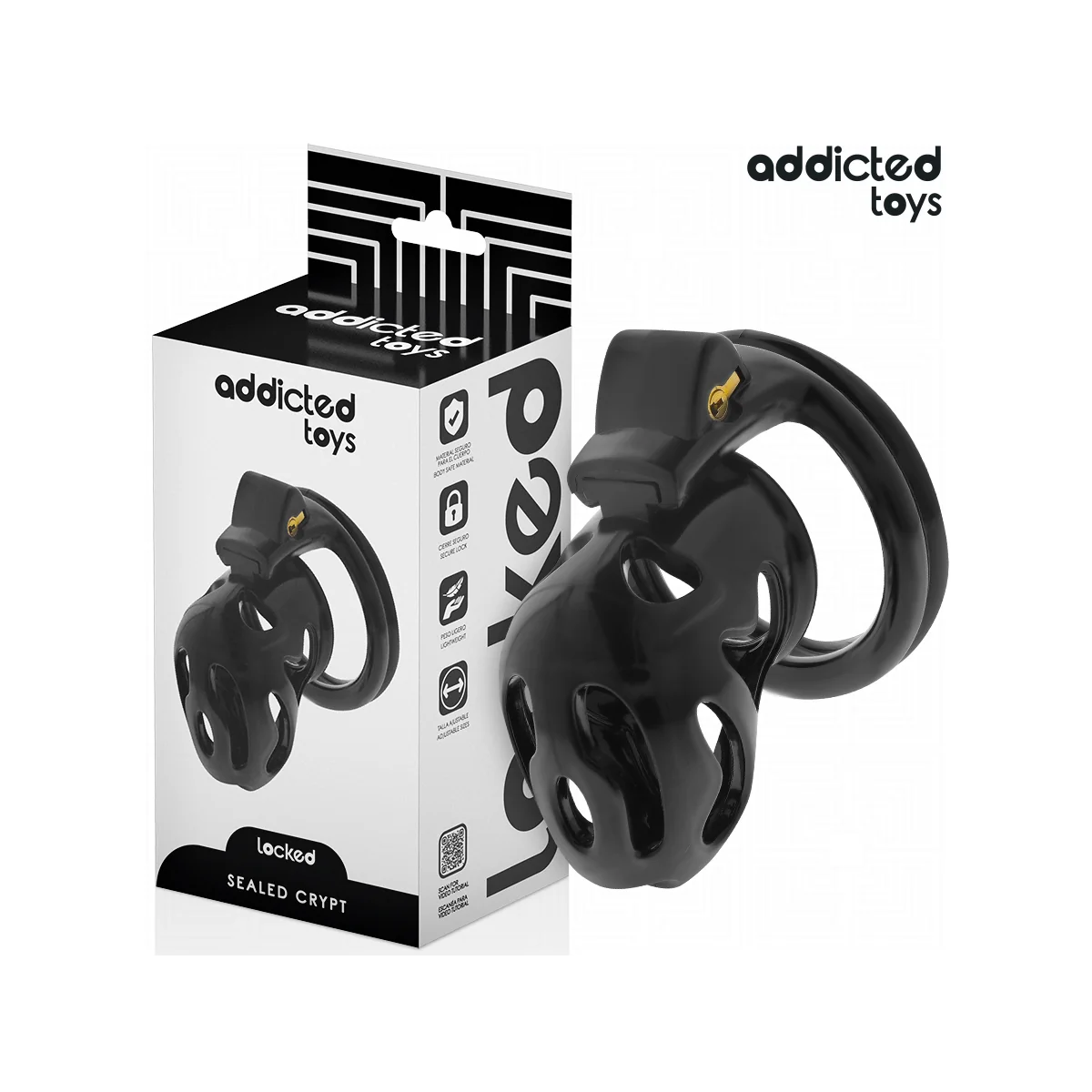 VERSIEGELTER PENISKÄFIG 8 CM VON ADDICTED TOYS LOCKED