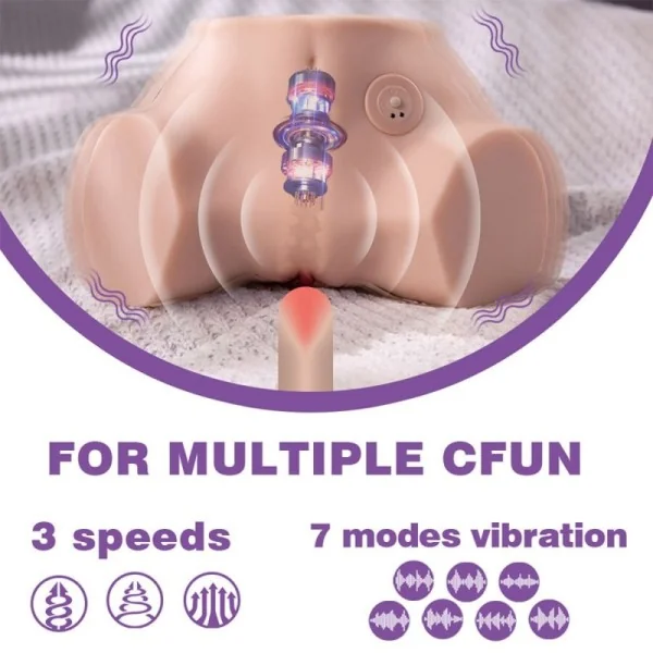 FENNIE REALISTISCHER MASTURBATOR MIT VIBRATIONSFUNKTION UND MEHREREN POSITIONEN FÜR VAGINA UND ANUS VON XISE