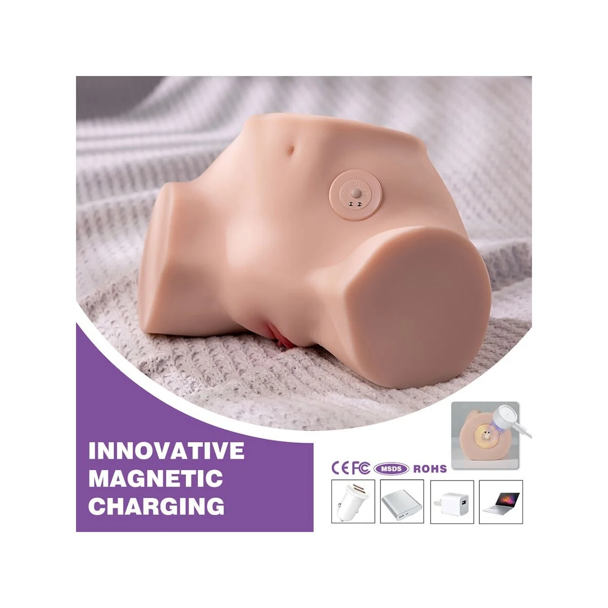 FENNIE REALISTISCHER MASTURBATOR MIT VIBRATIONSFUNKTION UND MEHREREN POSITIONEN FÜR VAGINA UND ANUS VON XISE