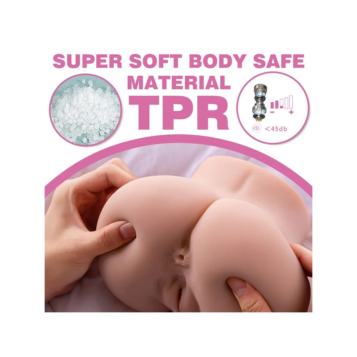 CONNIE BACK MASTURBATOR FÜR VAGINA UND ANUS, REALISTISCHE MEHRFACHPOSITIONEN MIT VIBRATION VON XISE