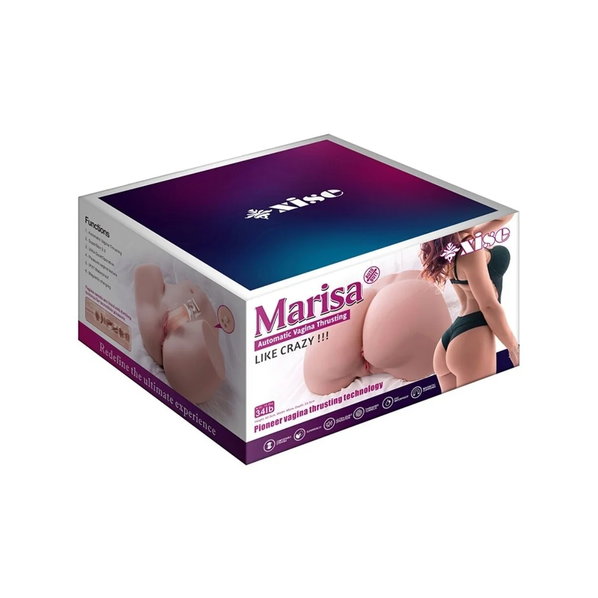 MARISA REALISTISCHER VAGINA-MASTURBATOR MIT MEHREREN POSITIONEN UND STOSSFUNKTION VON XISE