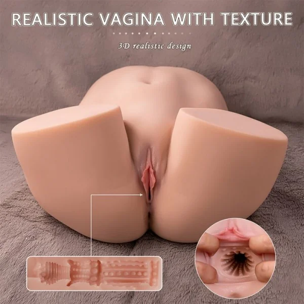 ETHEL REALISTISCHER VAGINA-MASTURBATOR MIT MEHREREN VIBRATIONSPOSITIONEN VON XISE