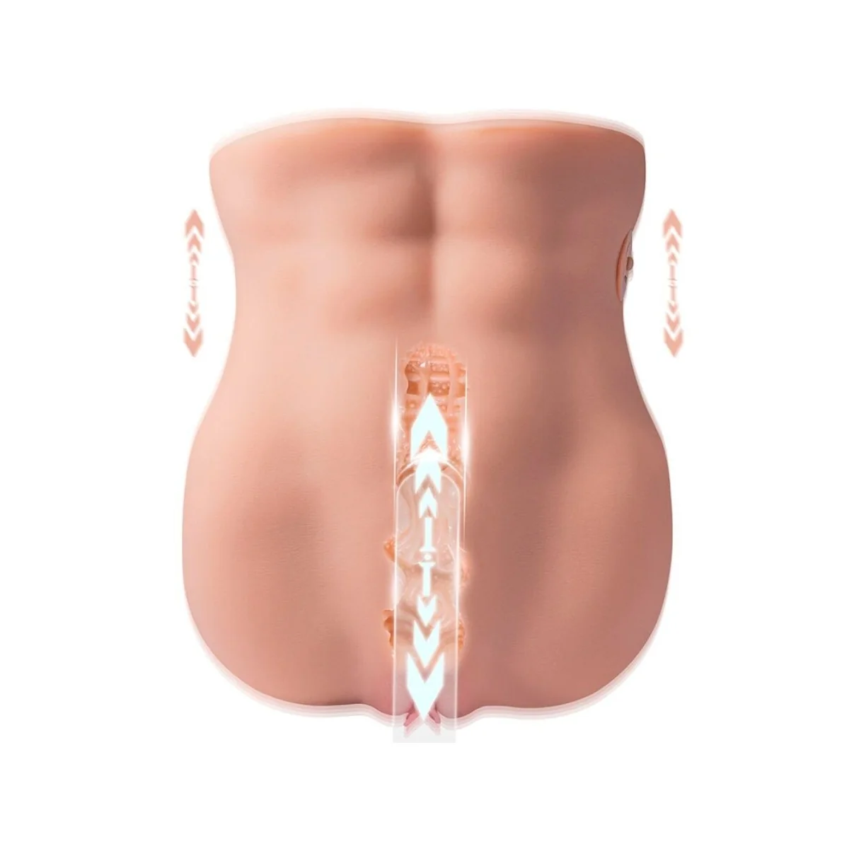 LYDIA MASTURBATOR FÜR DIE WEIBLICHE VAGINA MIT STOSSFUNKTION, 25 CM VON XISE