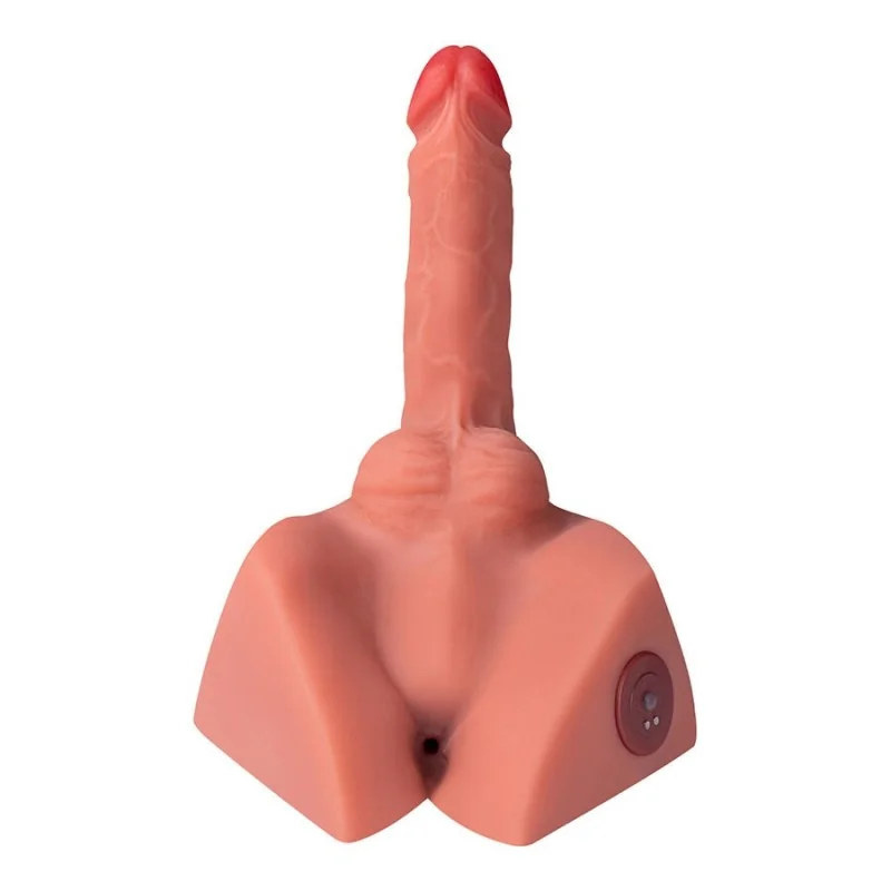 MICHAEL REALISTISCHER DILDO UND ANUSMASTURBATOR MIT STOSSFUNKTION, 15 CM VON XISE