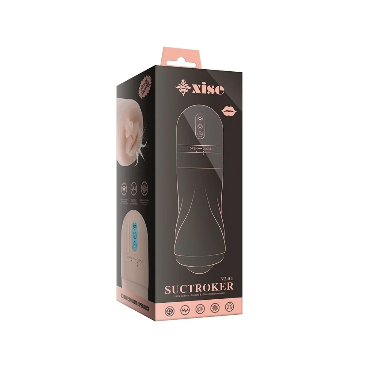 SUCTROKER V2.0 I MUNDMASTURBATOR MIT VIBRATION VON XISE