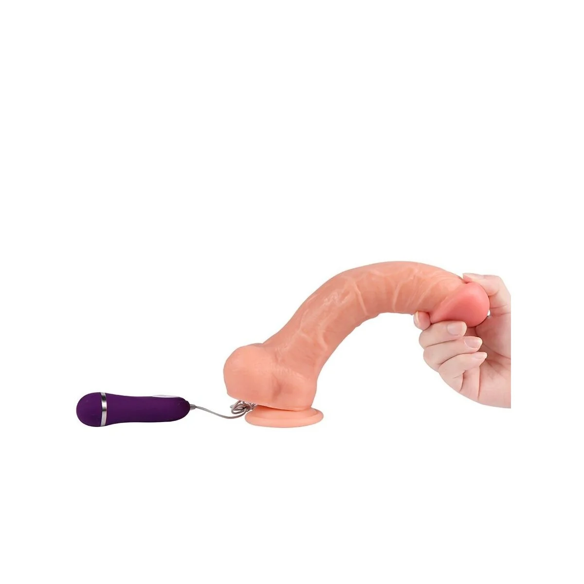 APOLO VIBRATORDILDO MIT FERNBEDIENUNG 24,5 CM VON SHEQU