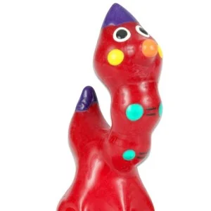 HANDBEMALTES KONDOM WURM VON KONDOMERIE