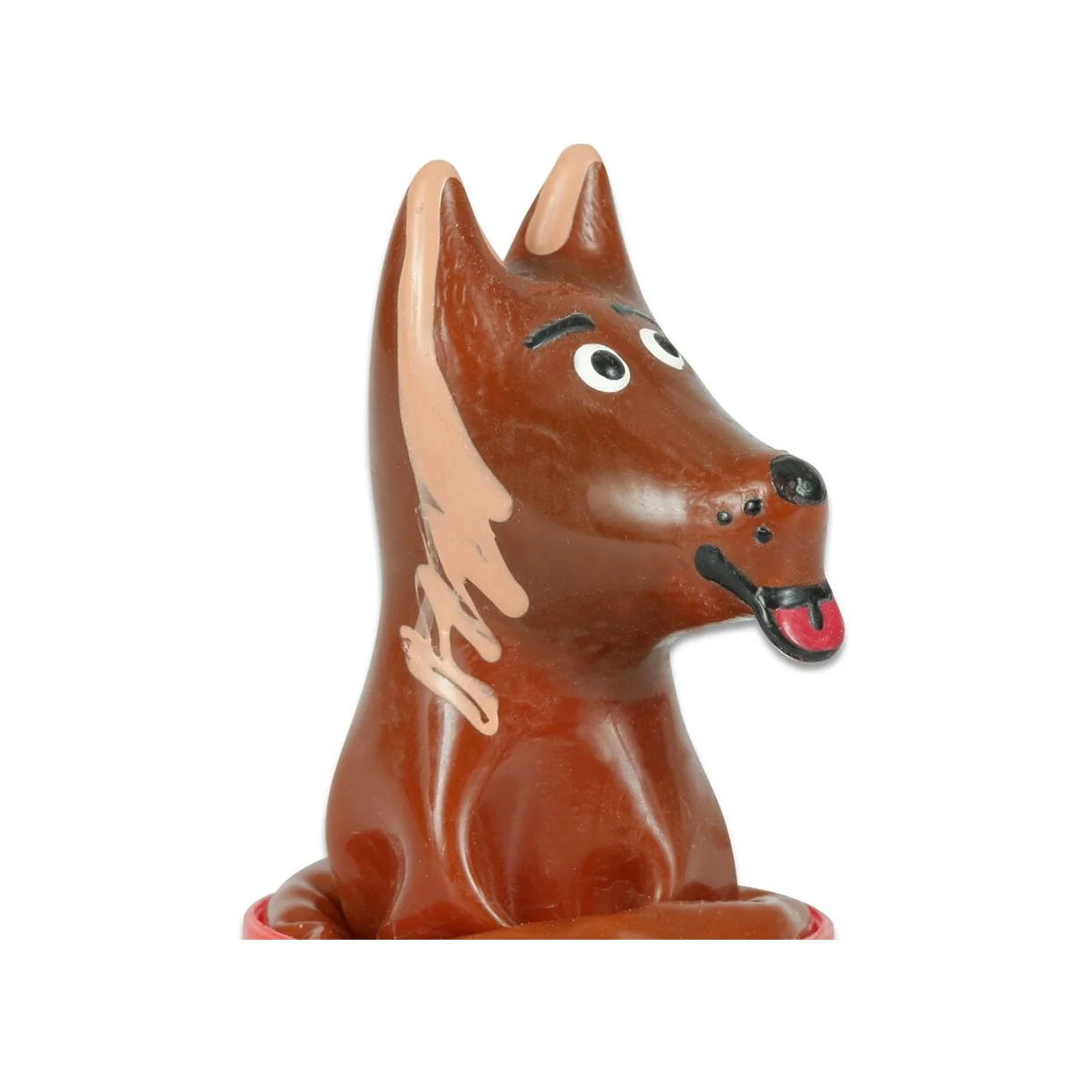 HANDBEMALTES KONDOM MIT HUND VON KONDOMERIE