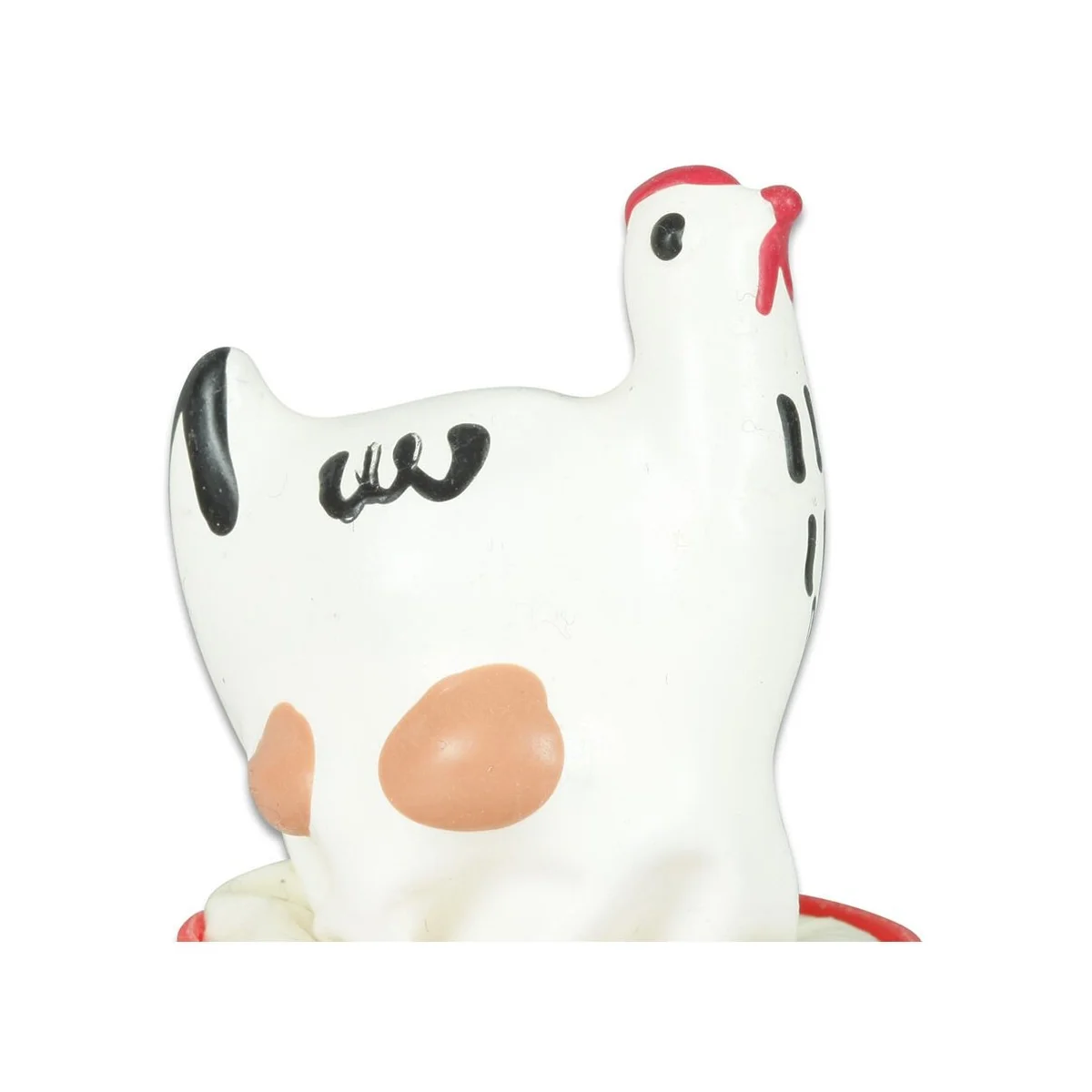 HANDBEMALTES KONDOM HÜHNCHEN WEISS VON KONDOMERIE